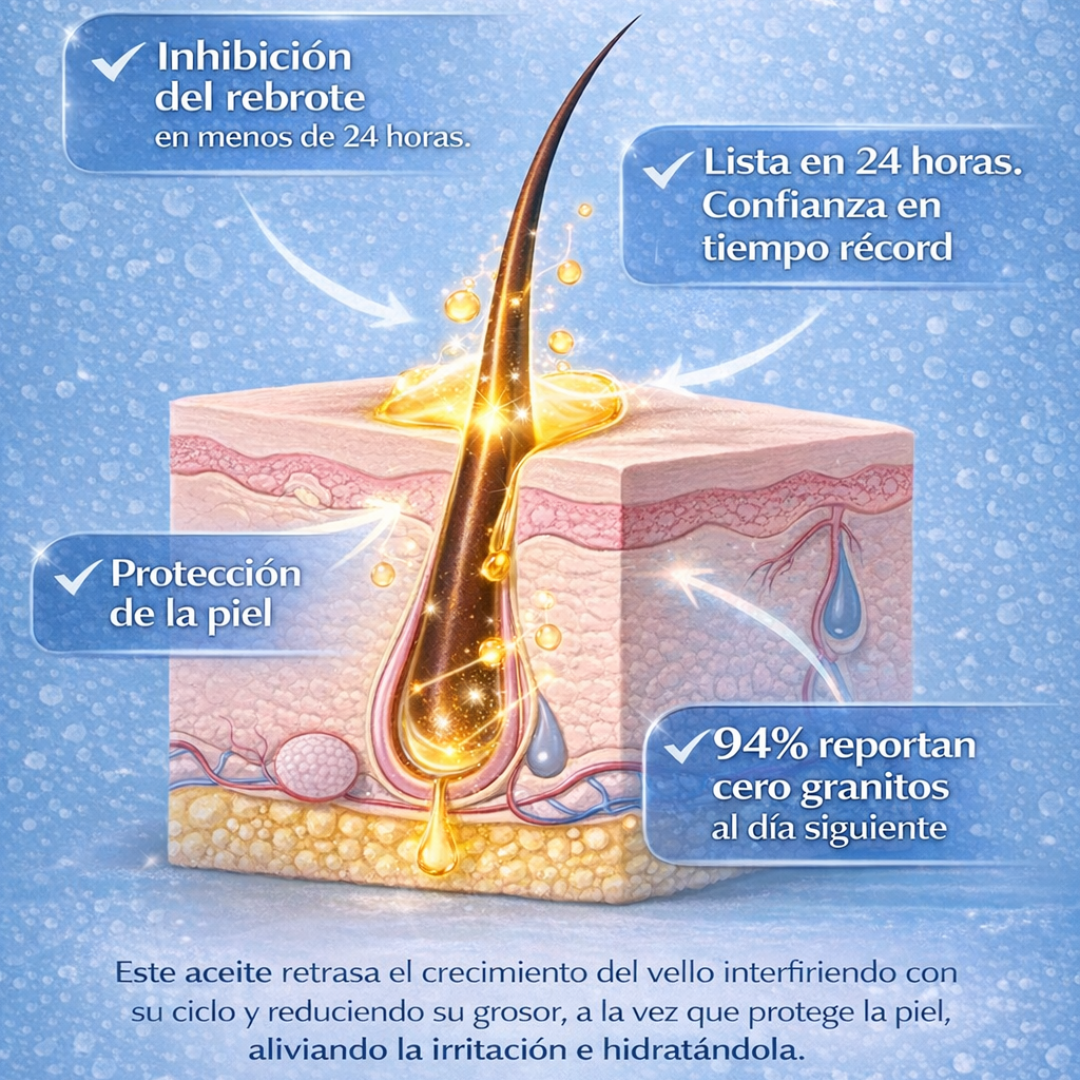 Sheizy™ - Aceite Natural para una Depilación Duradera y Efectiva