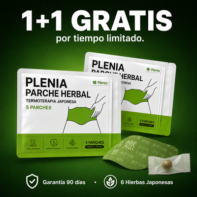 Plenia - Parche herbal japonés para la pérdida de peso