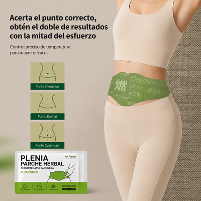 Plenia - Parche herbal japonés para la pérdida de peso