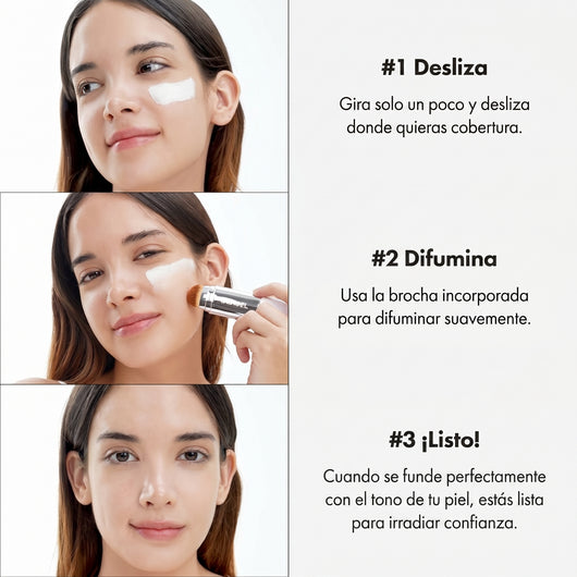 Plenia Roel - Base de maquillaje coreana que cambia con el tono de piel