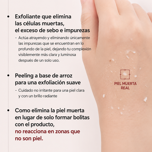 Plenia Peel Shot - Exfoliante de arroz | 1+1 GRATIS