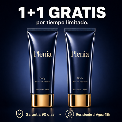 Plenia Body - Maquillaje corporal para tapar imperfecciones y potenciar bronceado