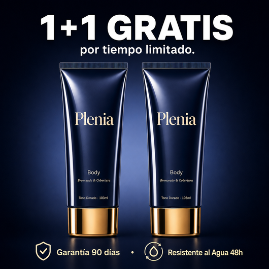 Plenia Body - Maquillaje corporal para tapar imperfecciones y potenciar bronceado