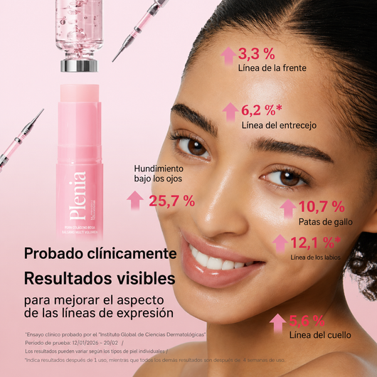 Plenia Collagen - Bálsmo múltiple de colágeno rosa | 1+1 GRATIS