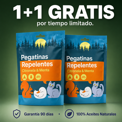 Plenia - Pegatinas con repelente natural de mosquitos
