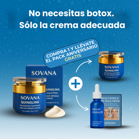1+1 GRATIS | Sovana Quingling - Crema Facial Coreana con Efecto Tensor Inmediato