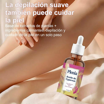 Plenia - Aceite de Cypernus para reducir el crecimiento del pelo