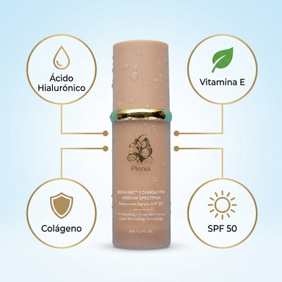 Plenia - Base 4 en 1 con Protección SPF 50