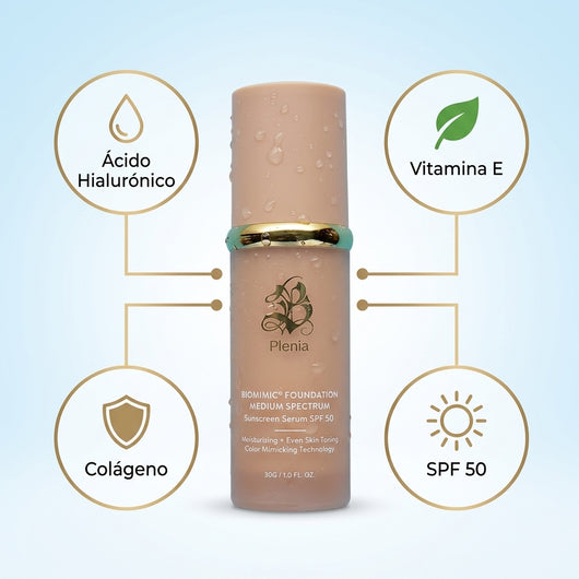 Plenia - Base 4 en 1 con Protección SPF 50